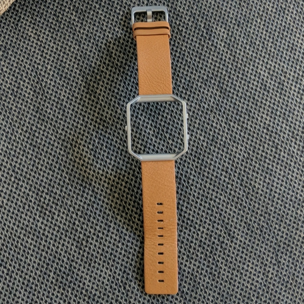 Fitbit blaze camel leather band